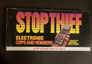 1979 Stop Thief Electronic Cops And Robbers Parker Brothers Board Game