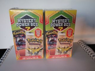 2 X Pokemon Mystery Power Box 5 Booster Packs Vintage Packs 1:5 Factory