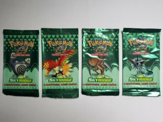 Pokemon Tcg Skyridge Booster Packs Empty Complete Art Set