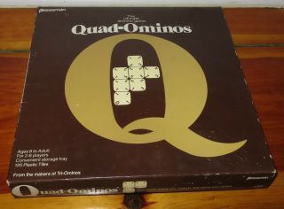 Vintage Quad - Ominos Ultimate Dominos Game 1978 Complete Pressman 4422