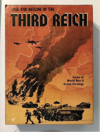 Rise And Decline Of The Third Reich; Avalon Hill Vintage Board Game; 1974