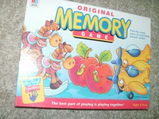 Memory Game 2001 Milton Bradley Ages 3 - 6 Matching Game