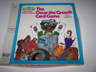 Vintage Sesame Street Oscar The Grouch Card Game Mb Complete Box 1976