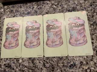 VINTAGE SESAME STREET OSCAR THE GROUCH CARD GAME MB COMPLETE BOX 1976 2