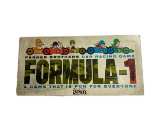 Vintage 1963 Parker Brothers Formula - 1 Car Racing Board Game