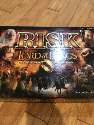 Lord Of The Rings Risk Middle Earth Conquest Game Euc 100 Complete Ring