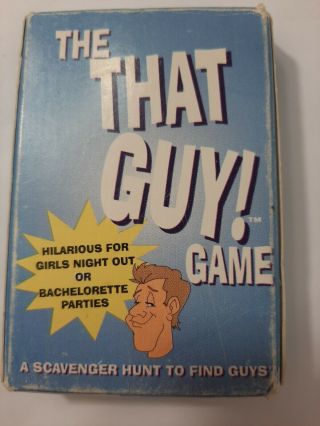 The That Guy Game Vintage Card Game Scavenger Hunt