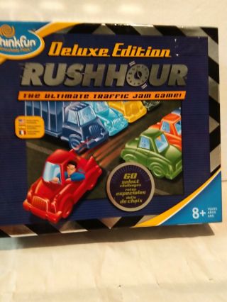 Rush Hour Deluxe Edition The Ultimate Traffic Jam Board Game By Thinkfun