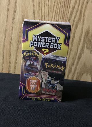 Pokemon Mystery Power Box Includes 5 Booster Packs All Factory