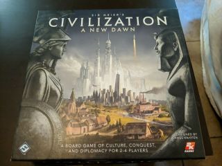 2017 Civilization: A Dawn By Fantasy Flight Games Complete In Great Cond