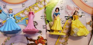 Chutes and Ladders Disney Princess Edition 2009 COMPLETE Board Game w Figures & 3