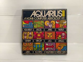 Reiss 1973 Aquarius Ii A Home Computer Astrology Kit Game Gm800