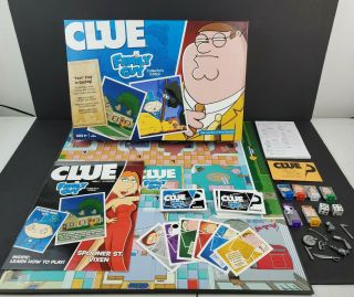 Family Guy Clue Board Game Collectors Edition 100 Complete Hasbro 2010