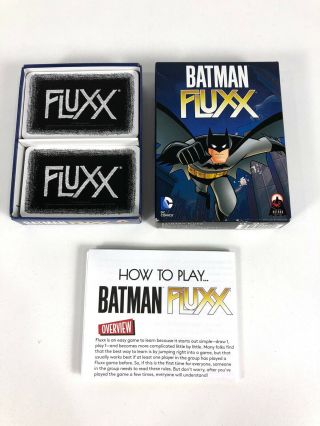 Batman Fluxx 2015 Cryptozoic Looney Labs Card Family Game 2 To 6 Players Ages 8,