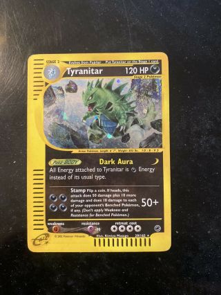 Tyranitar 29/165 Holo Rare Foil | Expedition Base Set | Wotc Pokemon Tcg | Hp