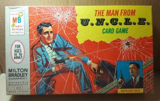 Vintage 1965 Milton Bradley The Man From Uncle Card Game Complete (h - 1)