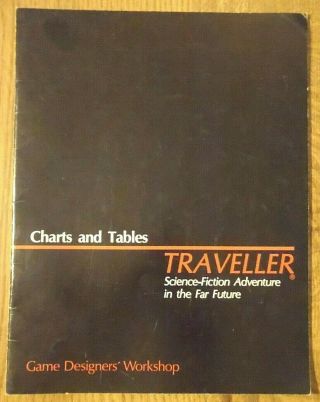 Traveller Charts & Tables Module Game Designers Workshop - 1983 Softcover