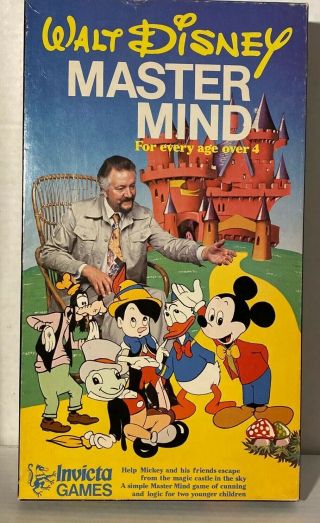 Vintage 1979 Walt Disney Master Mind Game Invicta Games Made In Usa Complete