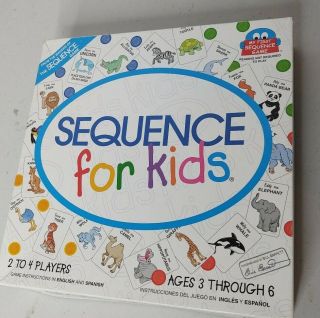 Sequence For Kids Game 2001 Edition Complete Ages 3 - 6