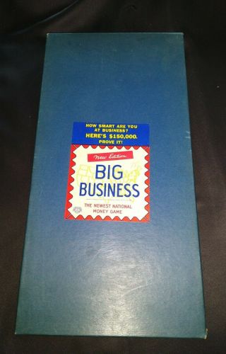 Vintage 1936 Big Business Board Game - Transogram - Complete