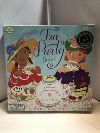 Tea Party Childrens Spinner Game By Eeboo Corporation 2006 Edition 100 Complete