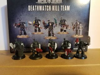 Warhammer 40k: Deathwatch Kill Team Space Marines,  Assembled And Painted
