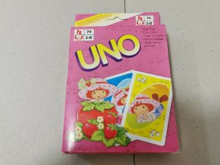 Uno Playing Cards Game Strawberry Shortcake - Familly Card Board Game