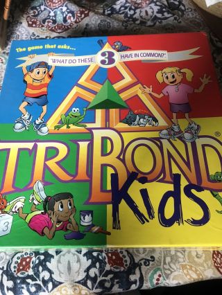 Tribond Kids Game What Do 3 Things Have In Common? Ages 7 - 11 1993 Big Fun A Gogo