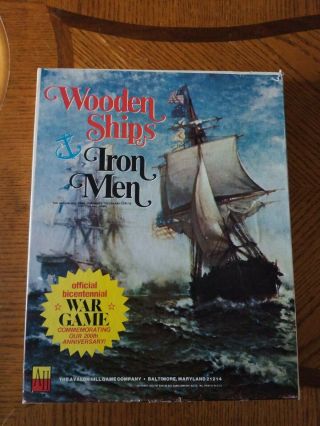 Unpunched Avalon Hill’s (1975) Wooden Ships & Iron Men,