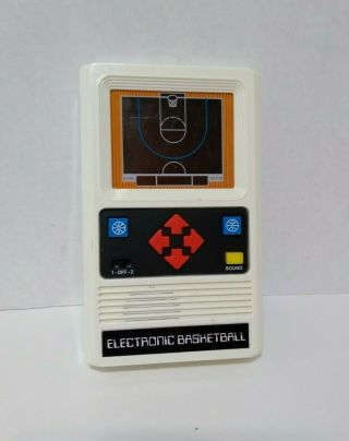 Mattel Basketball 1978 Vintage Electronic Handheld Video Game 9v Battery