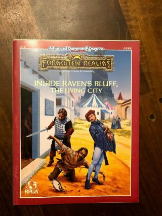 Forgotten Realms Inside Ravens Bluff The Living City Dungeons & Dragons Tsr 9282