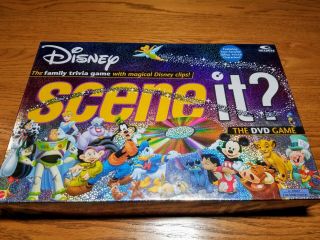 Disney Scene It? 1st Edition Disney Pixar Dvd/board Game 100 Complete Euc