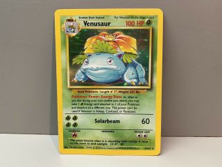 Pokemon Venusaur 1st Edition Card 15/102