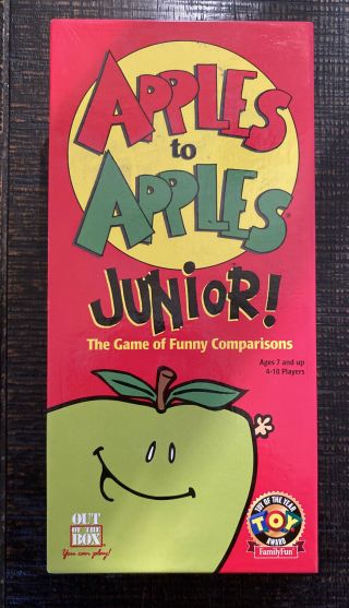 Apples To Apples Junior The Game Of Funny Comparisons,  Ages 7 & Up 4 - 10 Players