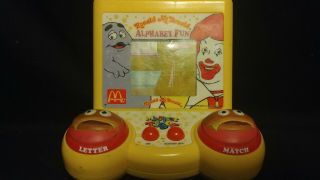 Ronald Mcdonald Alphabet Fun My First Tiger Electronic Game 1994 Mcdonalds