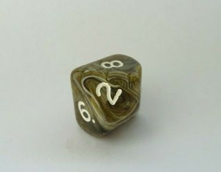 1 Rare Out Of Print (oop) Chessex Rainbow Tortoise Shell Die / Dice (d10) Rpg