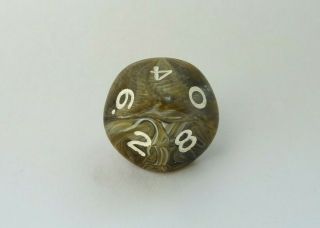 1 rare out of print (oop) Chessex Rainbow Tortoise Shell Die / Dice (D10) RPG 3