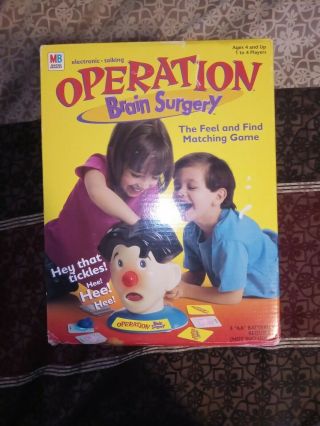 Operation Brain Surgery Electronic Talking Game 2001 Feel Find Matching Game Com