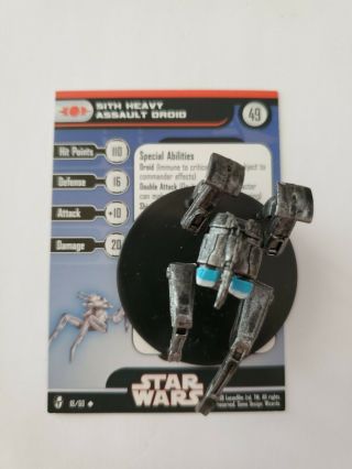 Sith Heavy Assault Droid - 18 Star Wars Miniatures » Knights Of The Old Republi