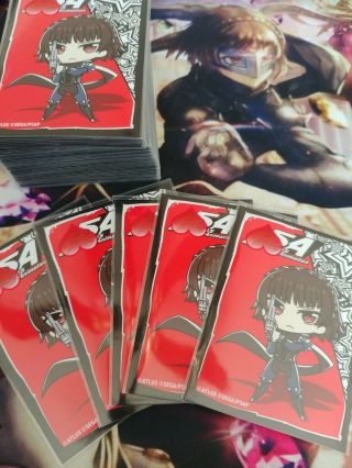 Weiss Schwarz Persona 5 Complete 50 Card Deck Nm (includes Makoto Chibi Sleeves)
