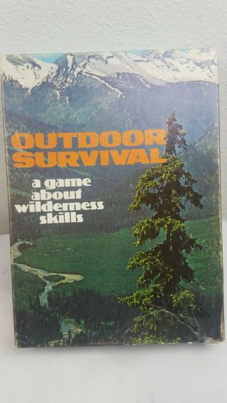 Avalon Hill Bookcase Game Outdoor Survival Complete 1972 Copyright