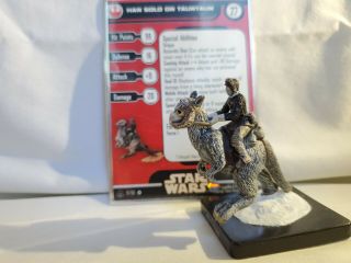 Han Solo On Tauntaun - 09 Star Wars Miniatures » Alliance And Empire Very Rare