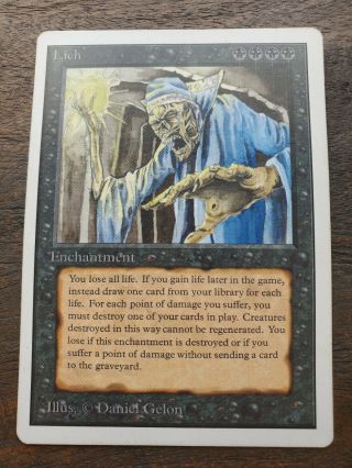 Lich Unlimited Magic The Gathering