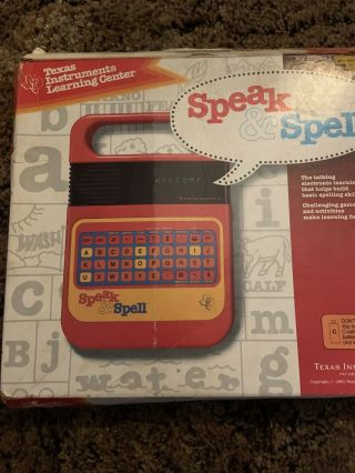 Texas Instruments Speak N Spell Vintage 1980 Talking Toy And Learning Game