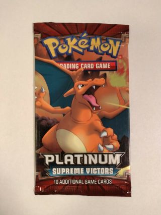 Pokemon Platinum Supreme Victors Booster Pack - Charizard Artwork