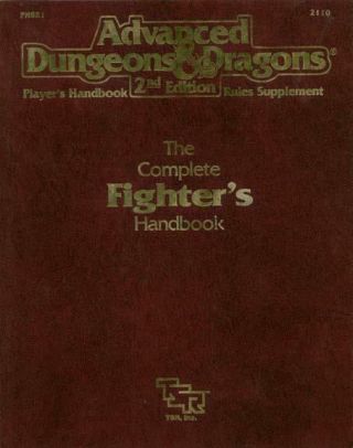 Tsr Ad&d 2nd Ed Complete Fighter 