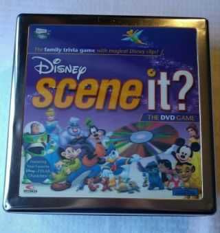 Disney Scene It - Deluxe Edition - Dvd Metal Tin - Family Trivia Game