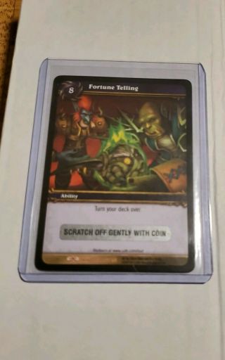 World Of Warcraft Wow Tcg - Fortune Telling Loot Card Unscratched