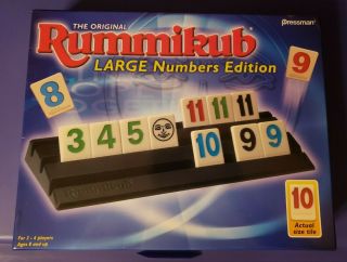 Pressman Rummikub Large Number Edition Family Board Game - 040606