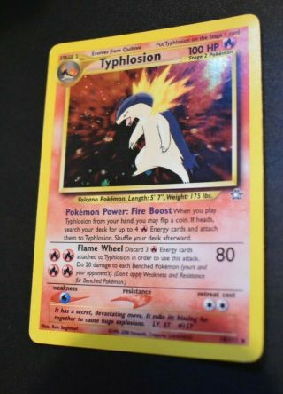 Typhlosion Holo Rare Pokemon Neo Genesis Unlimited 18/111